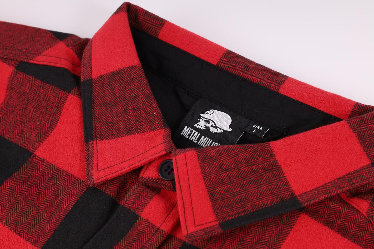 RED JACKED FLANNEL SHIRT