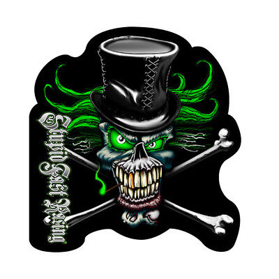 CROSSBONES SKULL STICKER