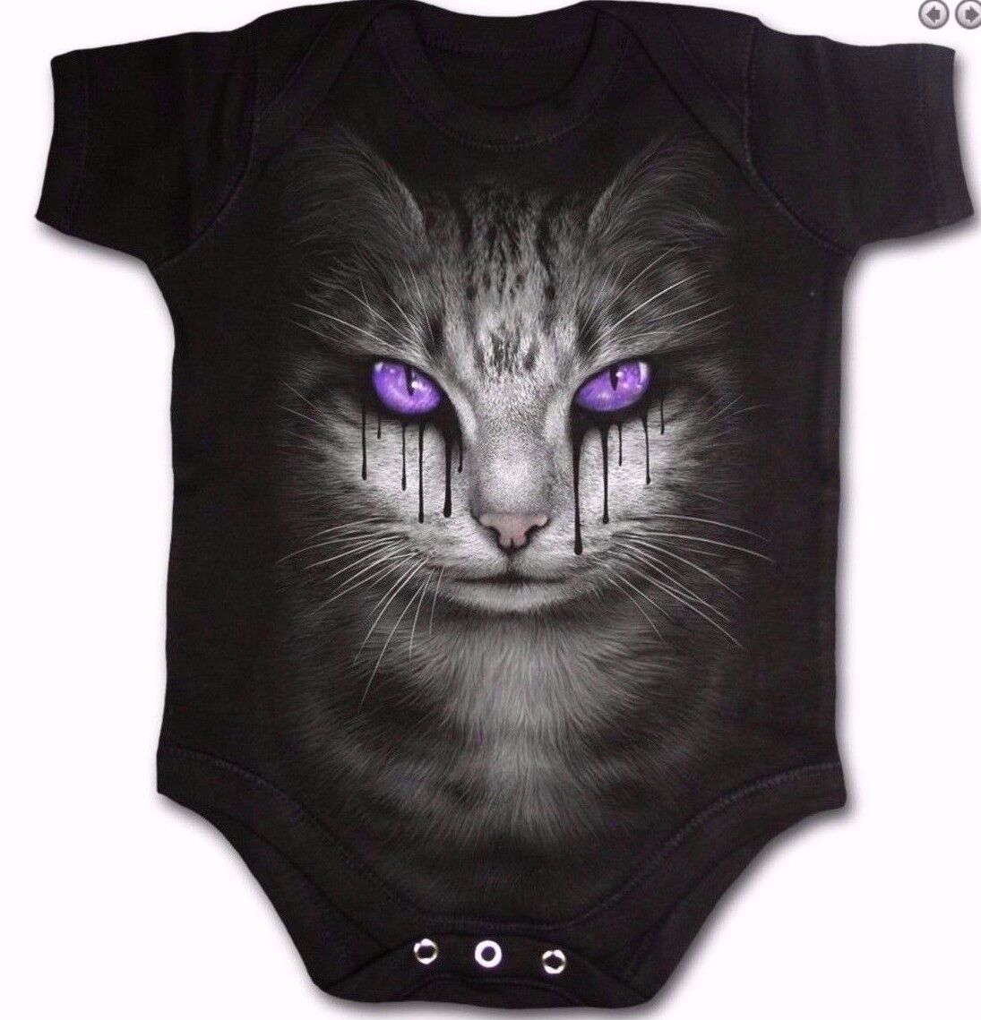 GOTH CAT ROMPER