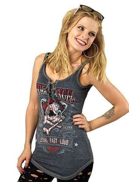 USA SKULL GIRLS TOP