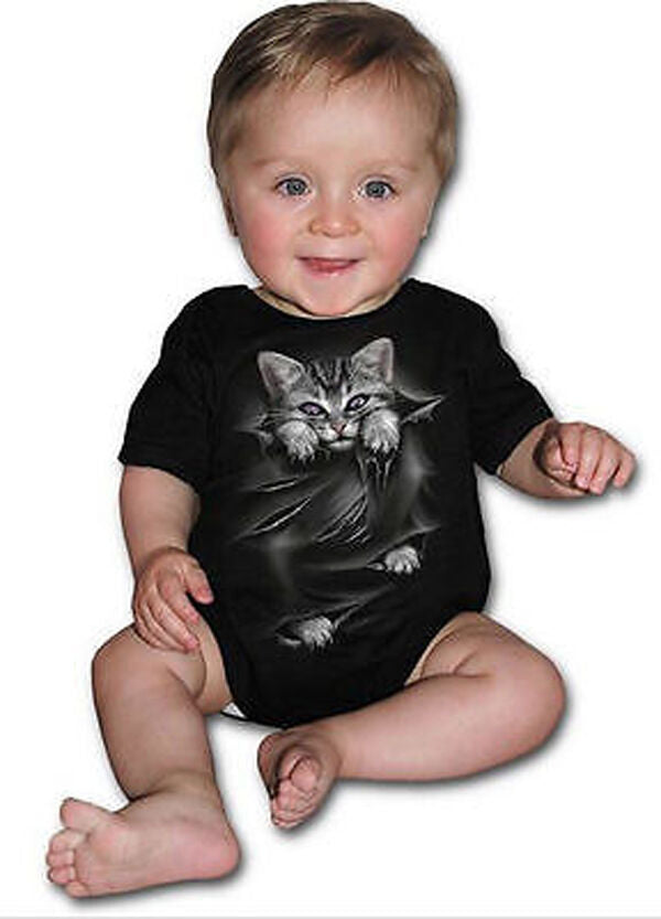 BRIGHT EYES CAT ROMPER
