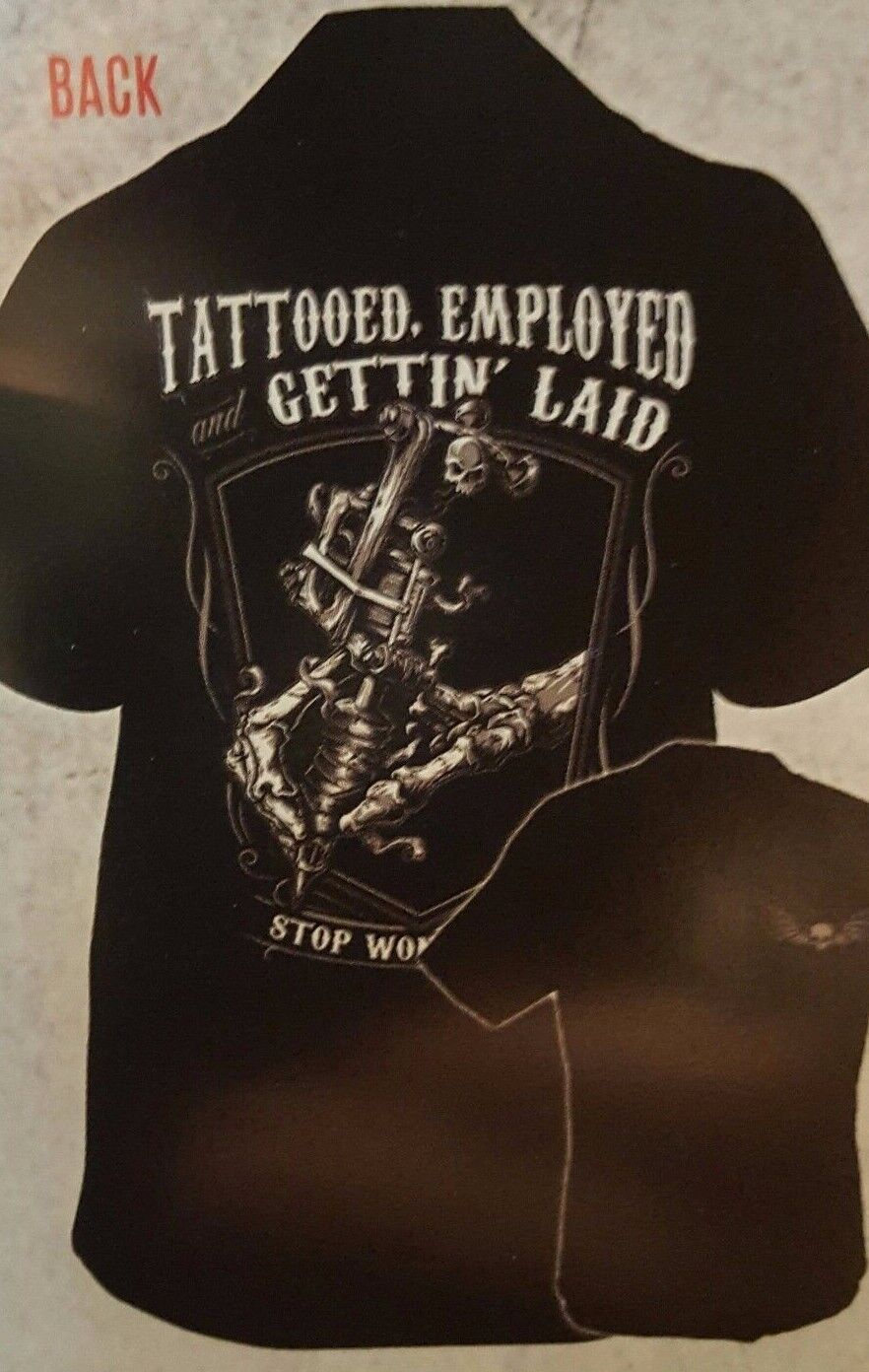 TATTOOED & EMPLOYED WORK SHIRT