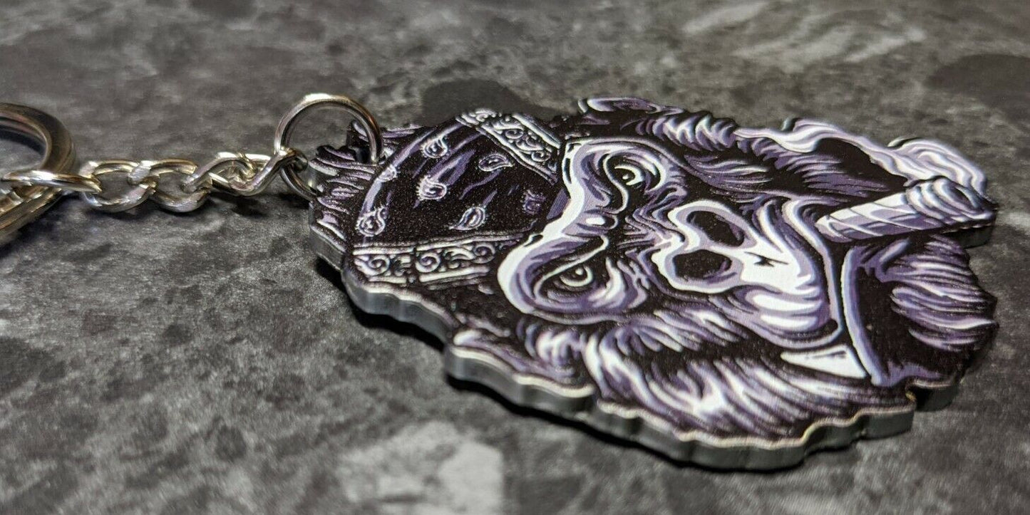 CIGAR GORILLA KEYRING