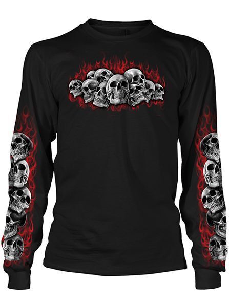 SKULL PILE LONGLSEEVE TEE