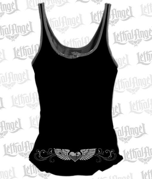 BLACK LACE TANK