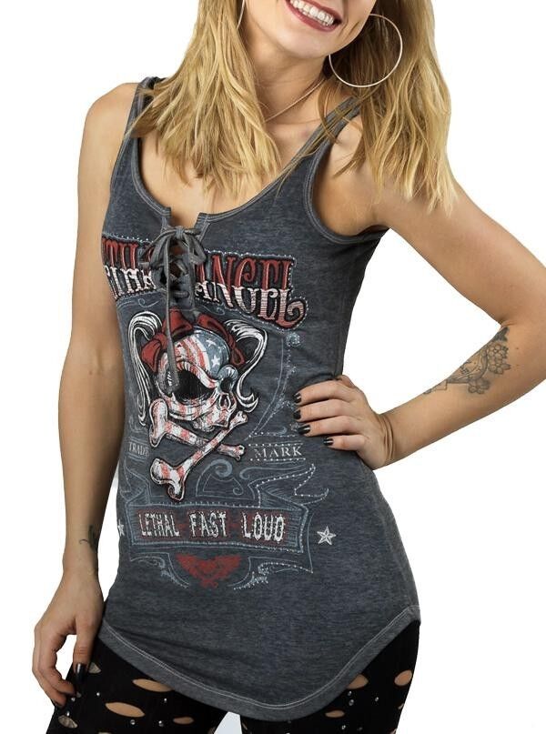 USA SKULL GIRLS TOP