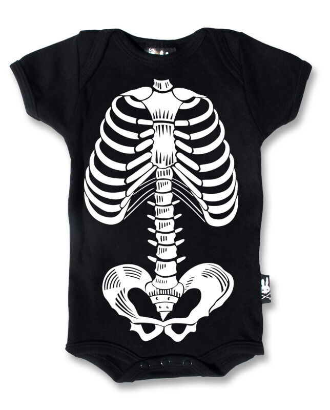 BLACK SKELETON ROMPER