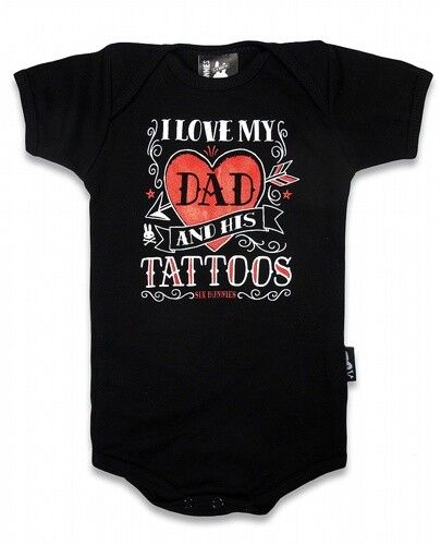 I LOVE DADS TATTS ROMPER