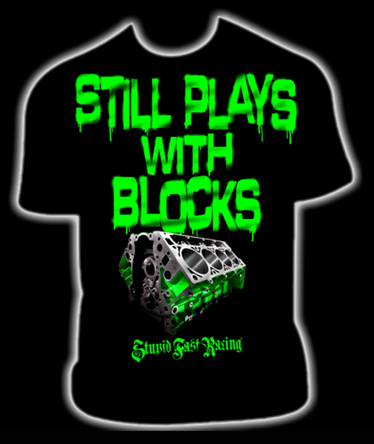 STILL PLAYS WITH BLOCKS TEE
