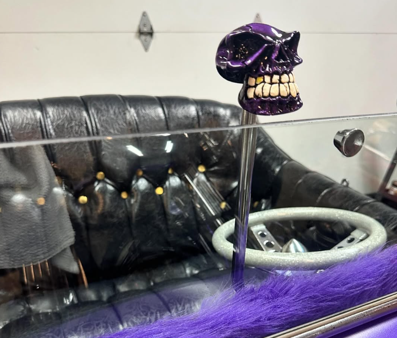 PURPLE LENNY SKULL GEAR KNOB