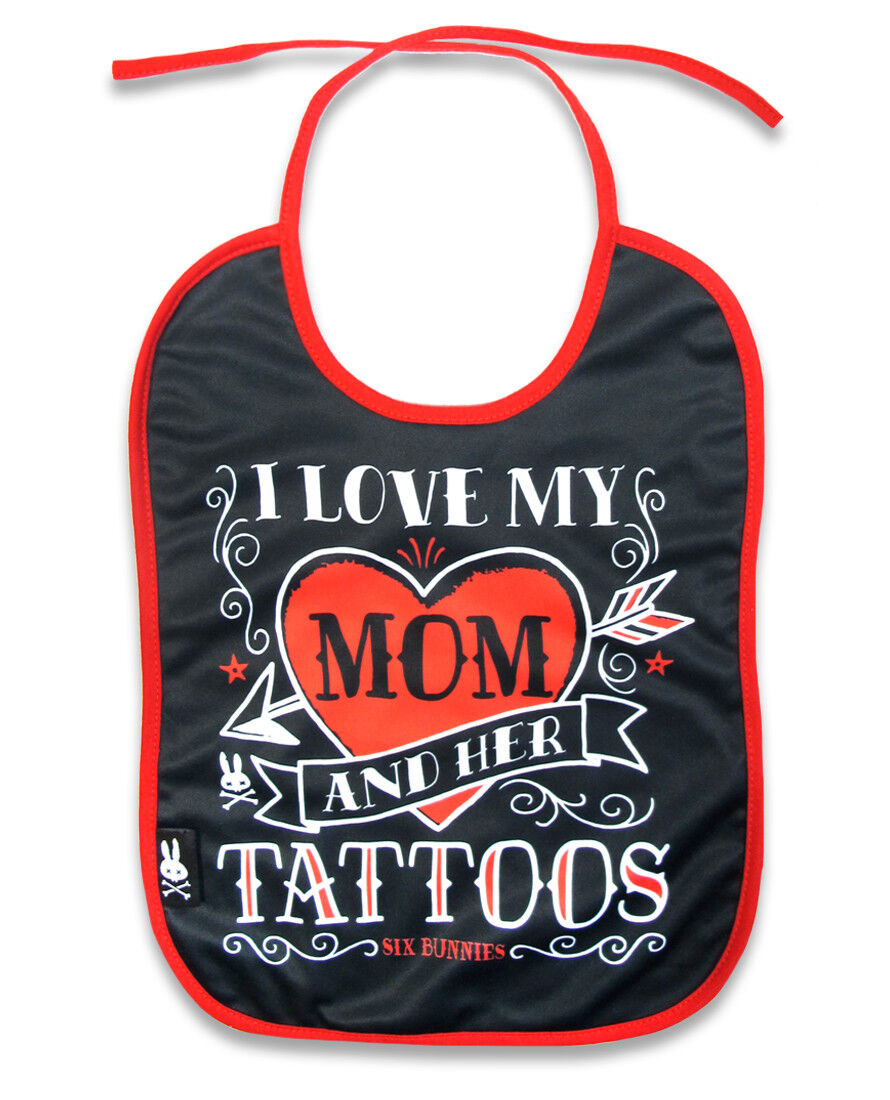 LOVE MOMS TATTS BIB