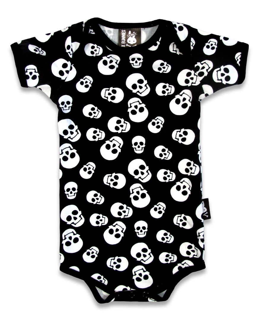 POLKA SKULLS ROMPERS