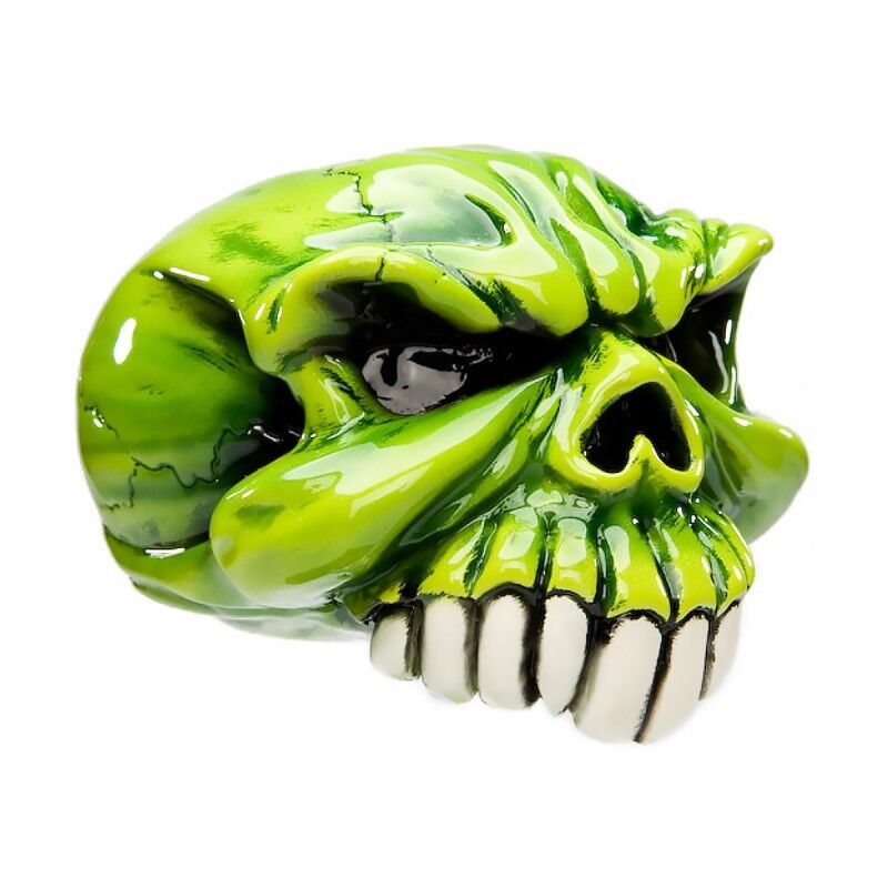 GREEN OMBRE SKULL GEAR KNOB