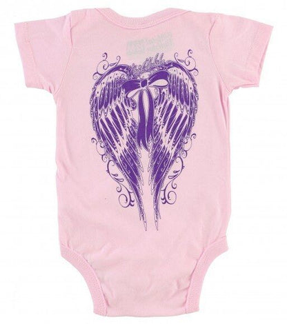 PURPLE ANGEL WINGS ROMPER