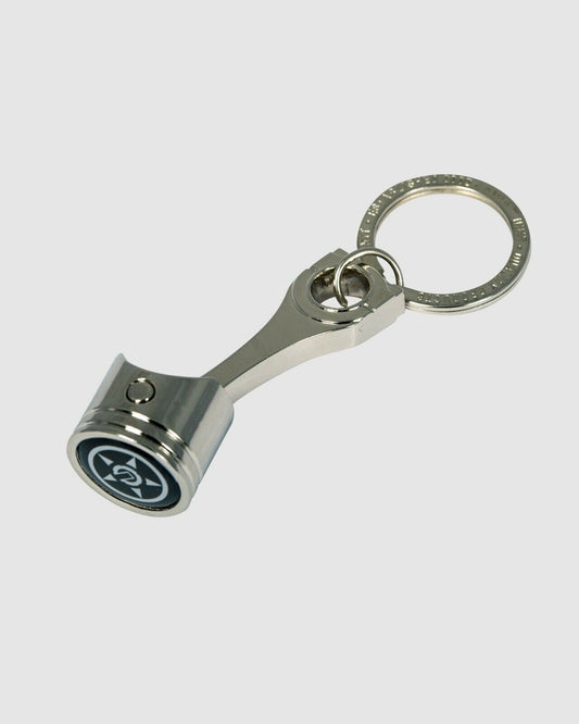 SILVER PISTON KEYRING