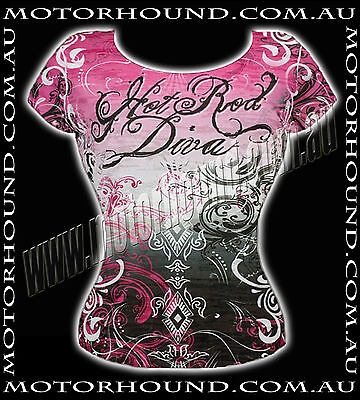 HOT ROD DIVA BURNOUT TEE